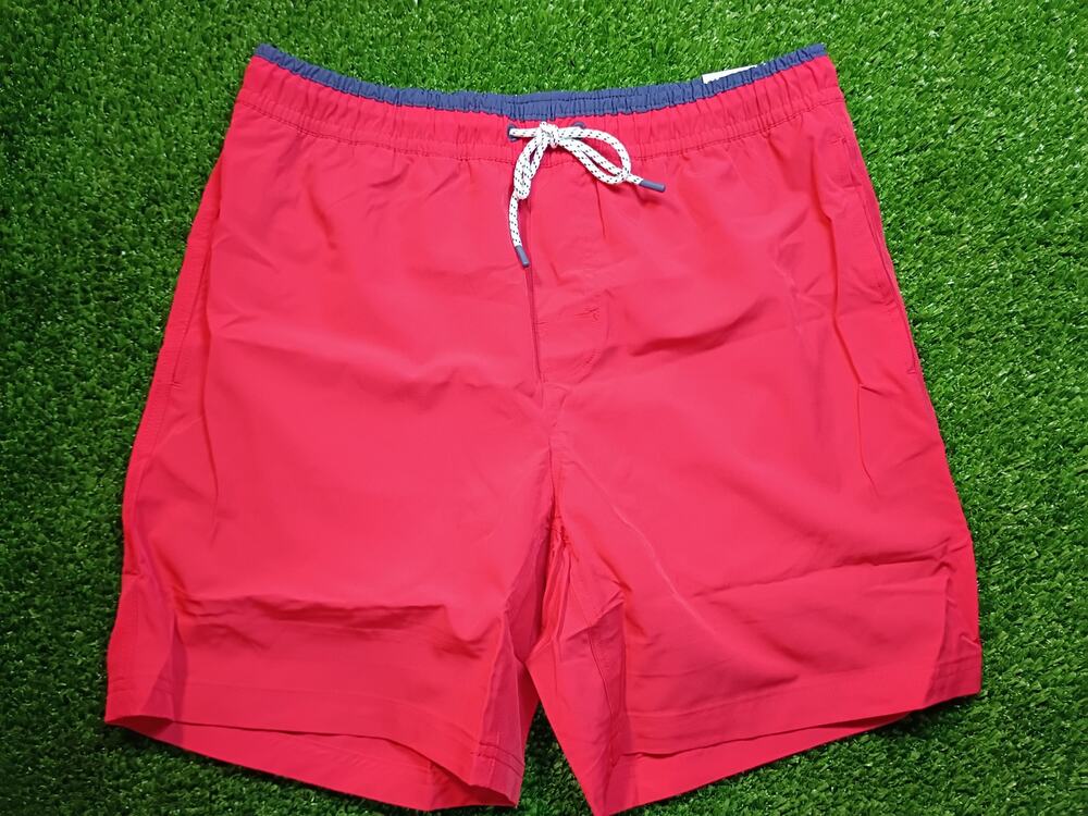 Member's Mark Men's Resort Swim Trunk Red Blue NWT M